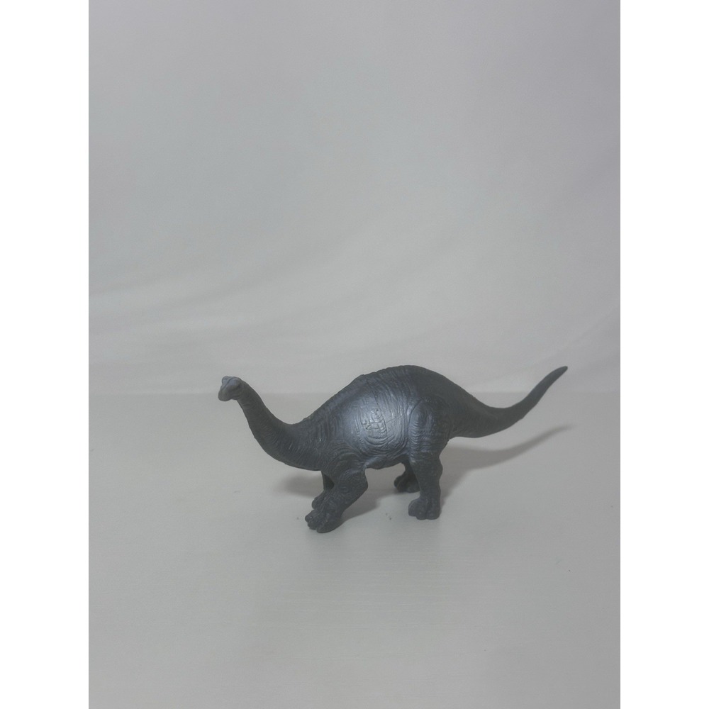 Ja-Ru Dinosaur Toy Brontosaurus Apatosaurus Gray 7" Plastic Figure Retro Jaru